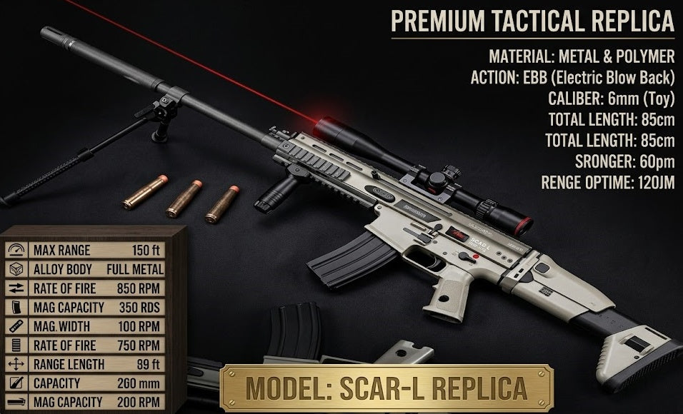 FN SCAR-L Tactical Rifle Miniature – Premium 7-Inch DIY Assembly Scale Model Kit