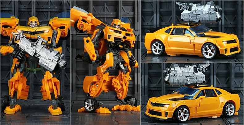 Transformers 2-in-1 Transforming Action Figures – Premium Alloy Edition Optimus Prime, Bumblebee, & Tank Megatron Convertible Robot-to-Vehicle