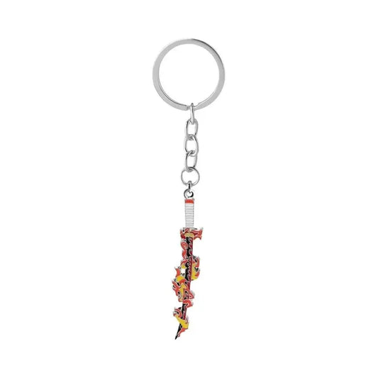 Demon Slayer "Kyojuro Rengoku" Nichirin Sword Premium Metal Keychain