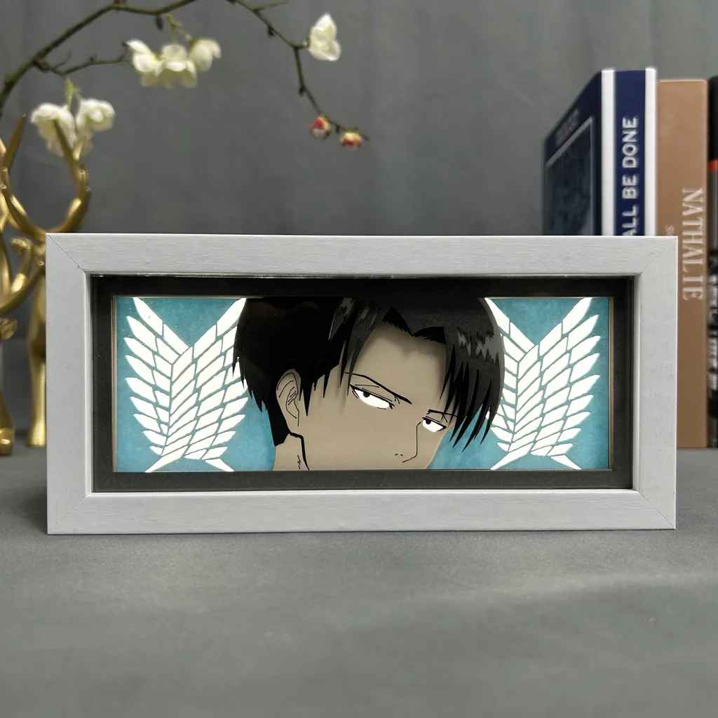 Levi Ackerman "Wings of Freedom" Multi-Layered RGB Light Box