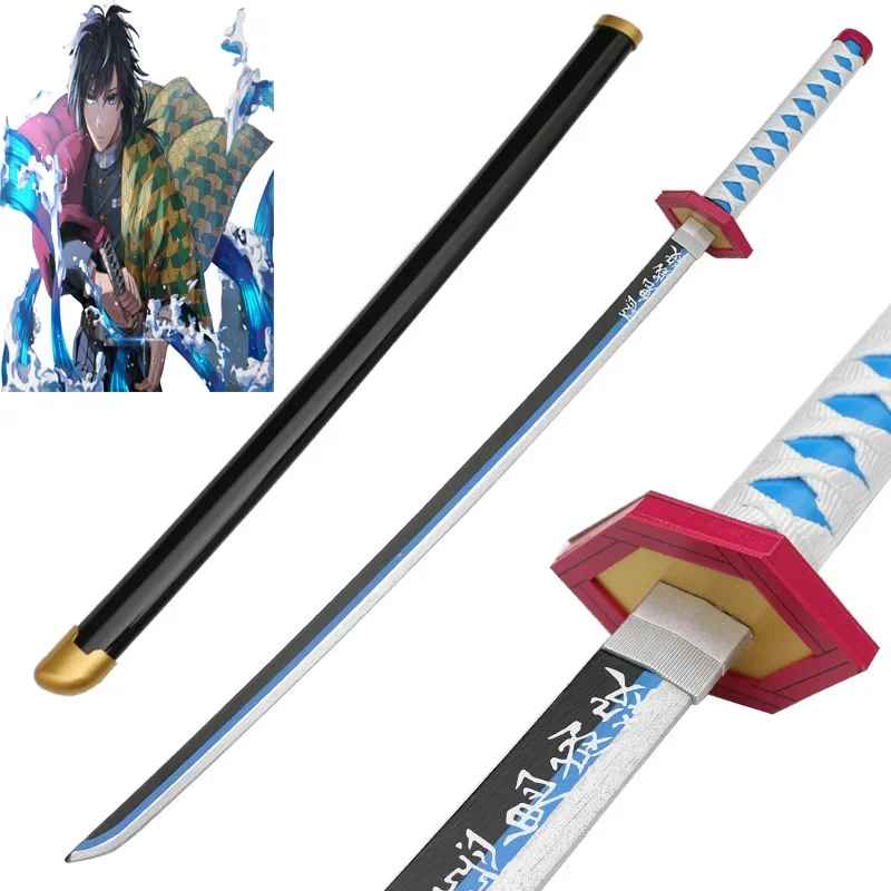Premium Demon Slayer Hashira Nichirin Katana Replica – High-Quality Metallic Samurai Sword with Scabbard (Giyu, Rengoku, Tokito, Mitsuri)