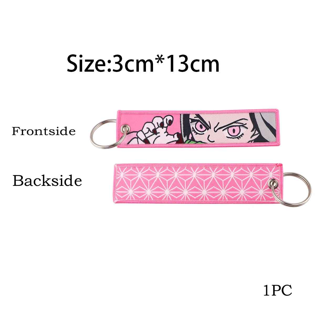 🗡️ Demon Slayer "Breath Style" Embroidered Cloth Keychains