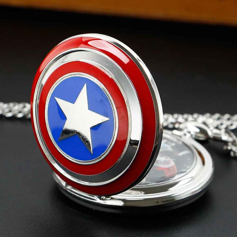 🛡️ Captain America "Sentinel of Liberty" Pocket Watch