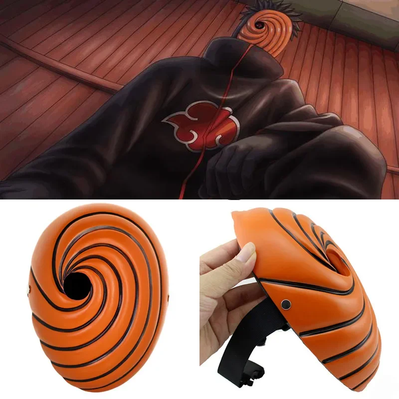 Naruto Shippuden Obito Uchiha Tobi Mask – Orange Spiral & White War Arc Cosplay Variants