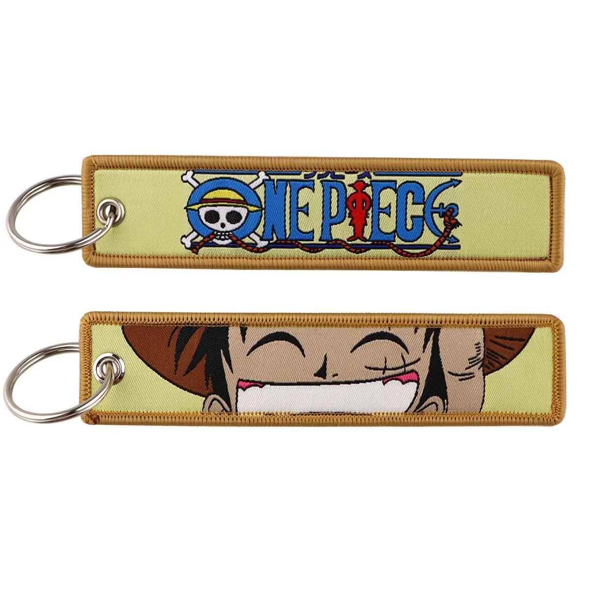 One Piece "Grand Line" Embroidered Keychain Set