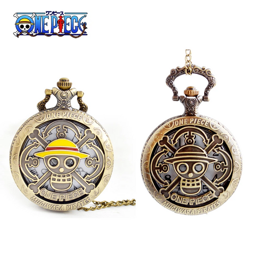 One Piece Anime Pocket Watch – Vintage Bronze Fashion Accessory