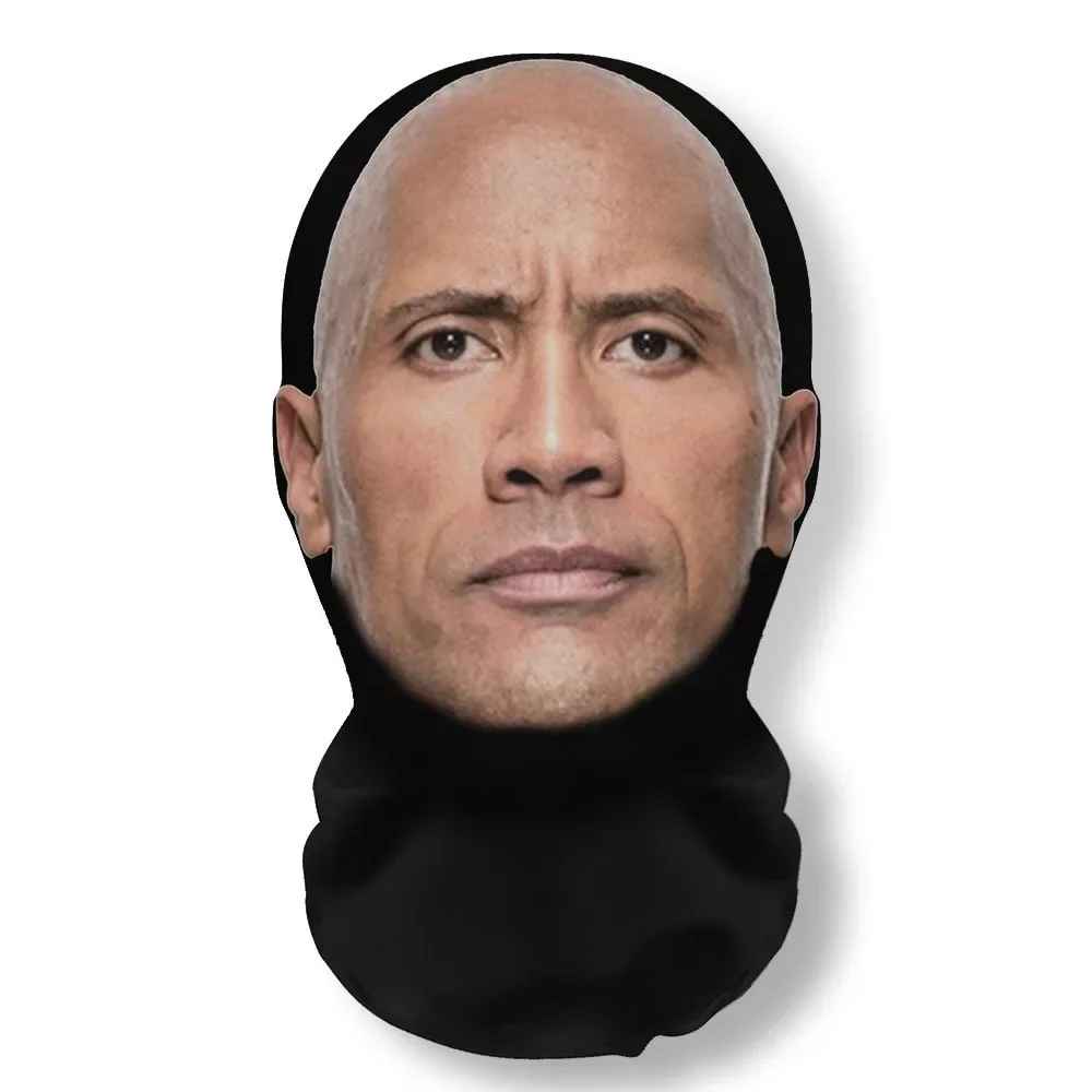 Novelty 3D Graphic Face Balaclava – Funny Celebrity & Pop Culture Printed Full Face Mask, Breathable Windproof Cosplay Neck Gaiter