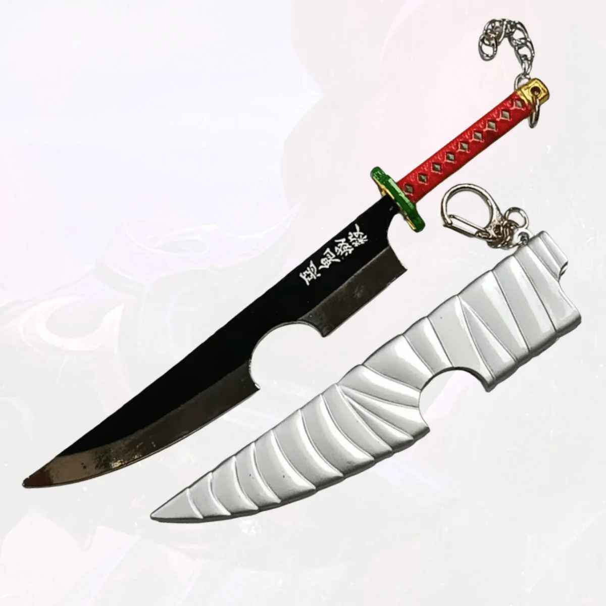 Demon Slayer Katana Keychains | 17cm Nichirin Sword Replicas | Tanjiro, Rengoku, Zenitsu & Sanemi | Geekzillaa
