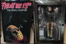 Friday the 13th Part 4: The Final Chapter Jason Voorhees Action Figure – NECA Ultimate 7-Inch Scale Horror Statue, Camp Crystal Lake Slasher Collectible with Pamela Voorhees Tombstone