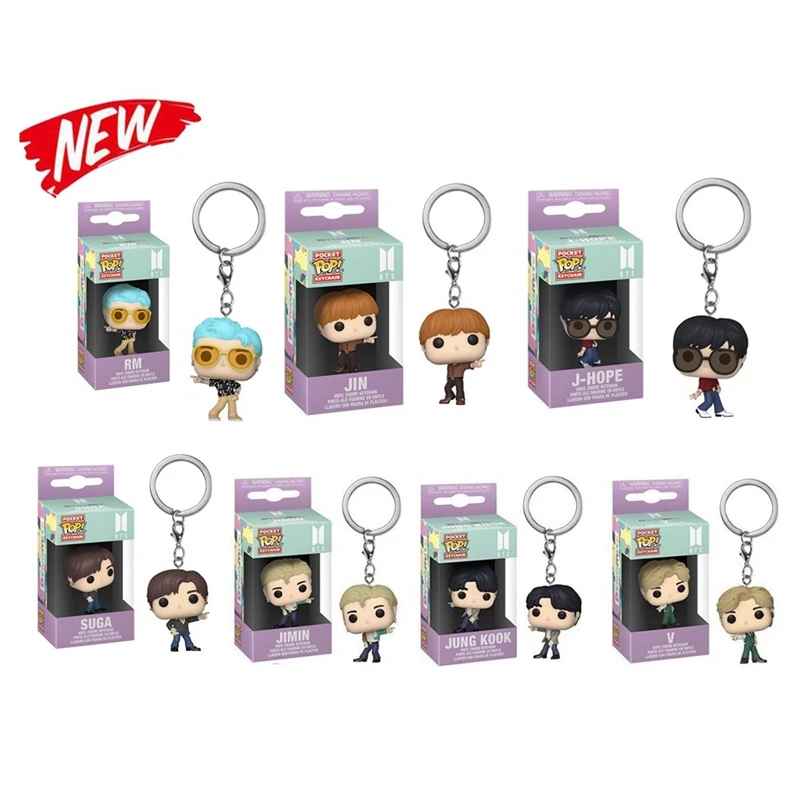 BTS members premium characters keychain