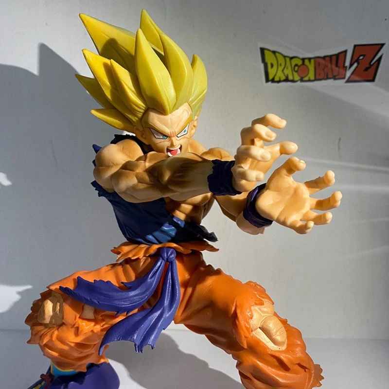 uper Saiyan Goku Figure | Kamehameha Action Pose Dragon Ball Z Statue | Geekzillaa
