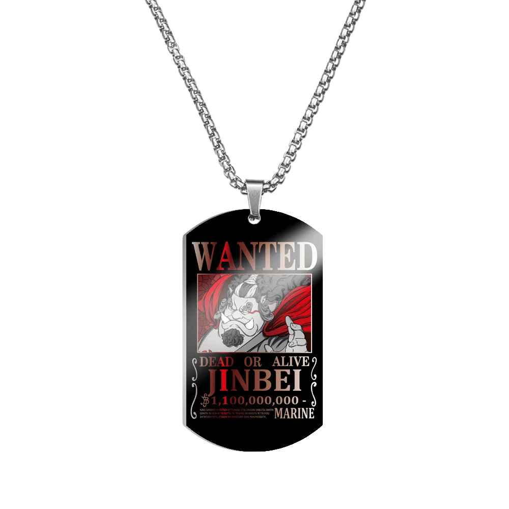 One Piece Characters Pendant- Stainless Steel Dog Tag Necklace