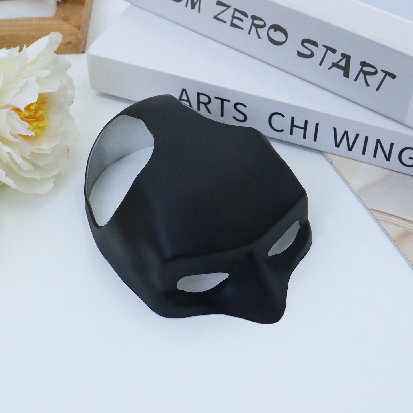 Batman Vengeance Pet Mask – Matte Black Cinematic Cowl for Cats | Geekzilla