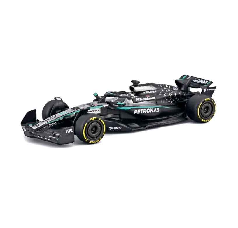Bburago 1:64 Formula 1 Diecast Model Car - Mercedes W16 & Ferrari SF-25 Collection