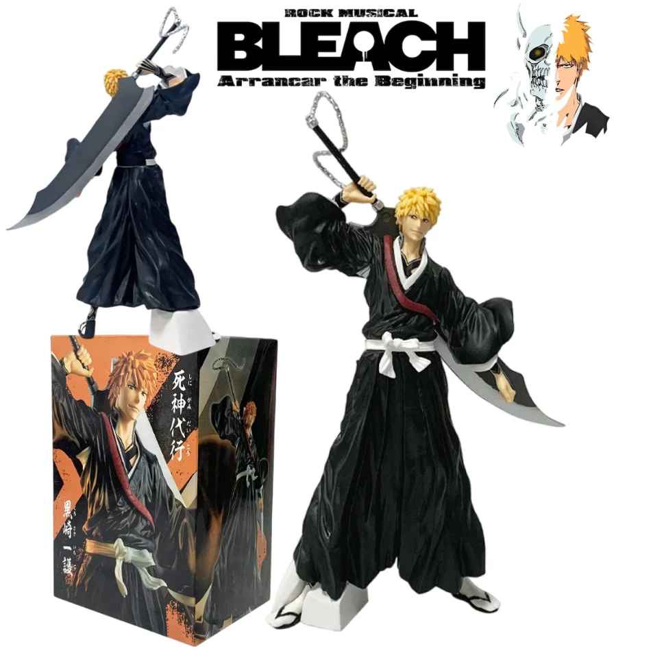 Bleach Ichigo Kurosaki Action Figure – 21cm  Shinigami Statue with Zangetsu Sword