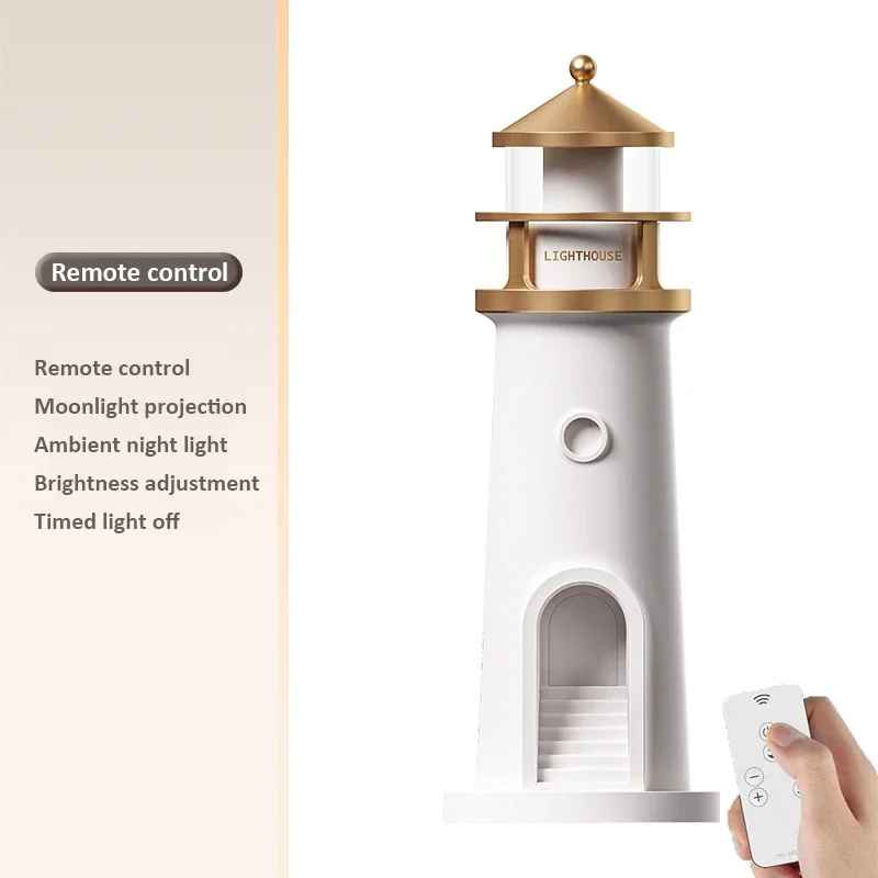 🌙 Moon Projector Lighthouse: Smart Lighting
