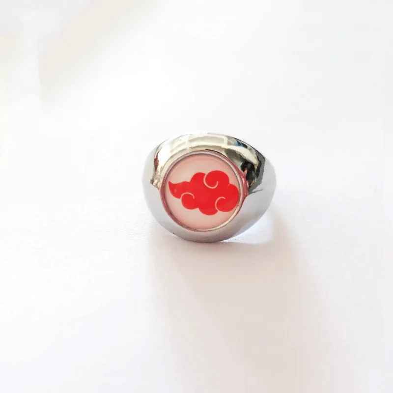 Naruto Akatsuki & Sharingan Ring Collection – Premium Metal Rings with Display Box