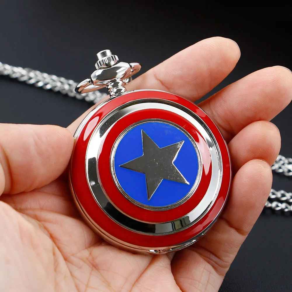🛡️ Captain America "Sentinel of Liberty" Pocket Watch