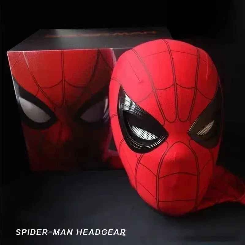 Spider Man Cosplay Head Mask – 1:1 Scale (Life-Size) with Moving Eyes – Electronic & Manual Versions