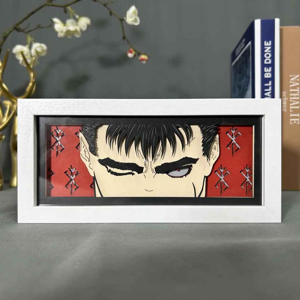 ⚔️ Guts "Black Swordsman" Multi-Layered RGB Light Box