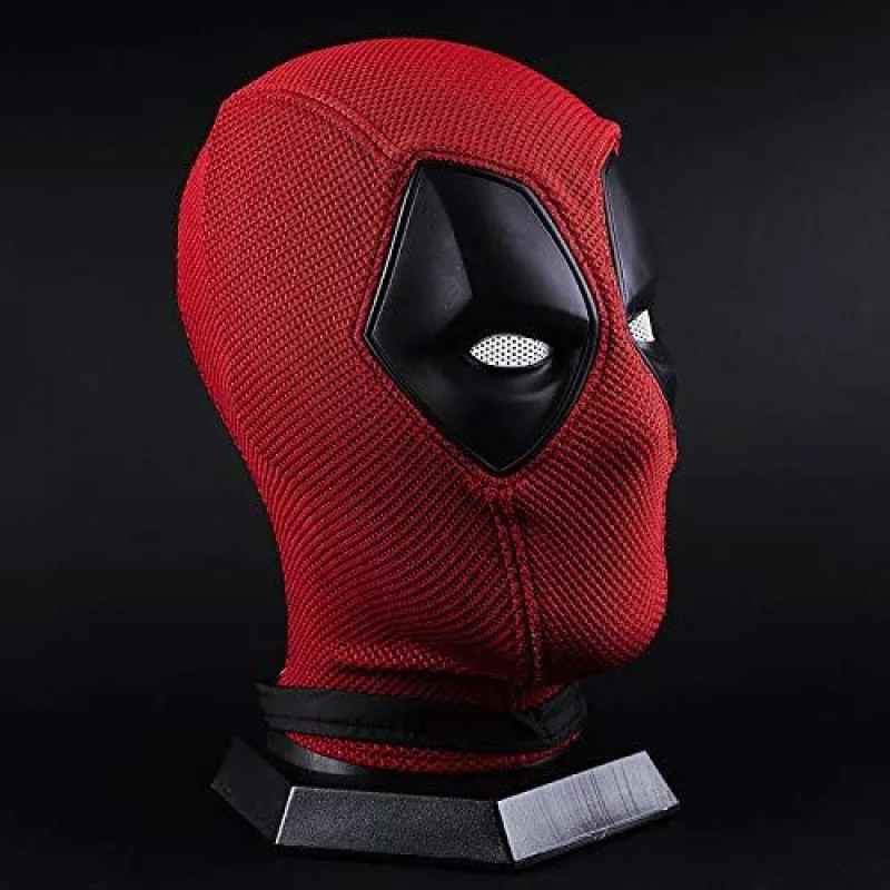 Deadpool Premium Fabric Cosplay Mask – Merc with a Mouth Textured Balaclava Hood, Movie-Accurate Anti-Hero Costume Accessory & Collector Display