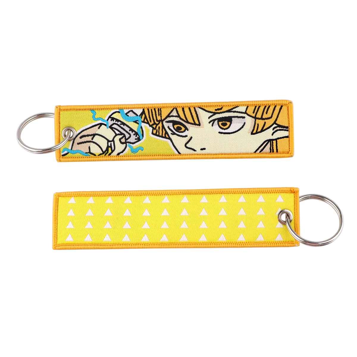 🗡️ Demon Slayer "Breath Style" Embroidered Cloth Keychains