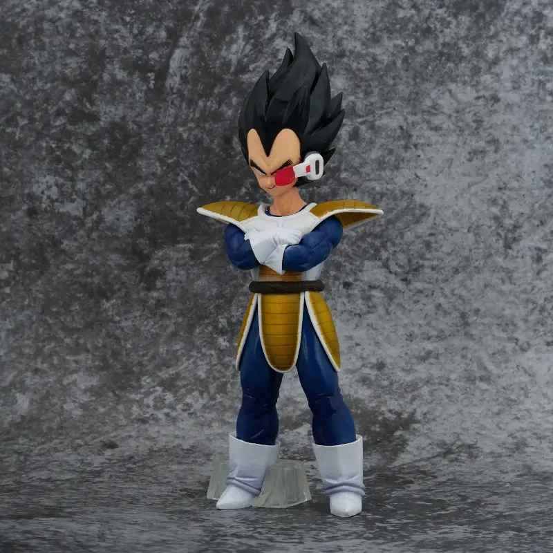 Vegeta Saiyan Saga Figure | Classic Armor Scouter Era Statue | Dragon Ball Z Collectible | Geekzillaa
