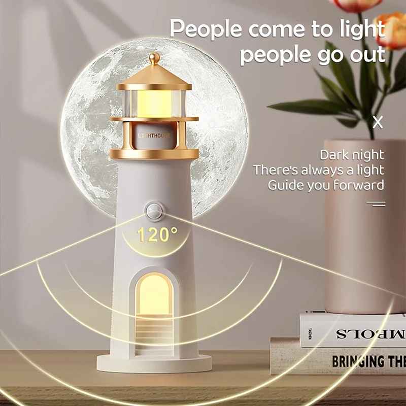🌙 Moon Projector Lighthouse: Smart Lighting
