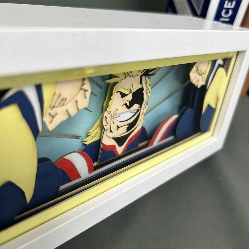 All Might "Symbol of Peace" Multi-Layered RGB Light Box