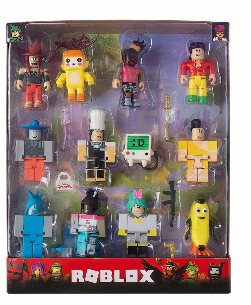 Roblox Action Figure Mega Collection Set – 12-Piece Block Figure Toy Pack | Geekzilla