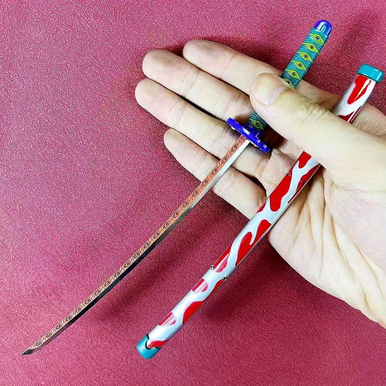 Demon Slayer Katana Keychains | 17cm Nichirin Sword Replicas | Tanjiro, Rengoku, Zenitsu & Sanemi | Geekzillaa