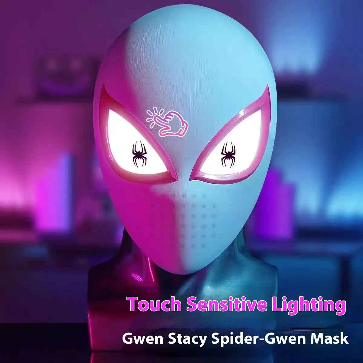 Gwen Stacy "Ghost-Spider" Touch-Sensitive Premium Mask