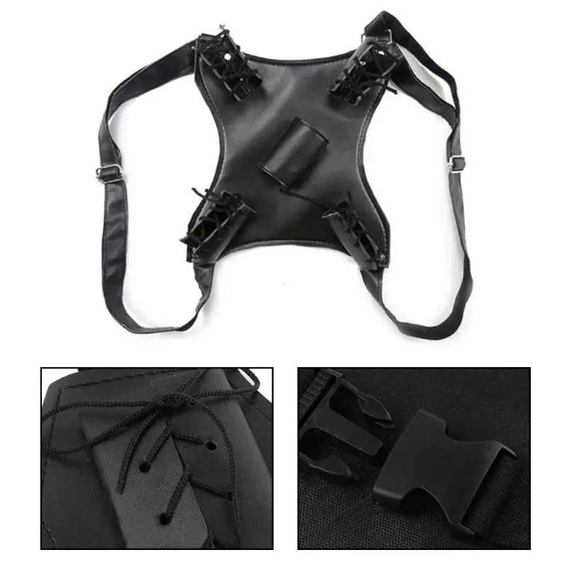 Multi-Sword Back Carrier Harness – Adjustable 5-Slot Katana Scabbard Holder for Cosplay