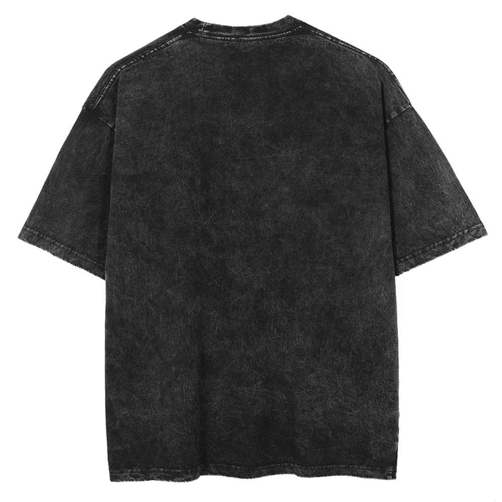 Akaza Demon Slayer T-Shirt | Upper Moon 3 Graphic Tee Vintage Acid Wash Streetwear | Geekzillaa