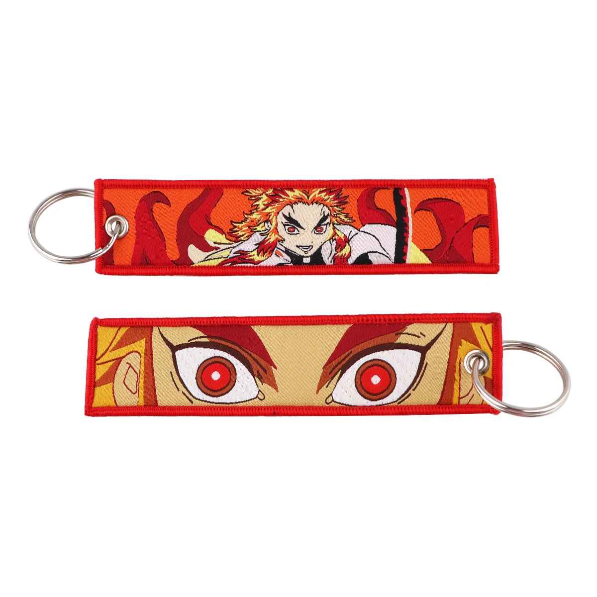 🗡️ Demon Slayer "Breath Style" Embroidered Cloth Keychains