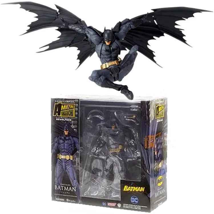 Batman Amazing Yamaguchi Action Figure - Revoltech Style Highly Articulated 6" Figure | DC Comics Dark Knight Collectible with Poseable Cape