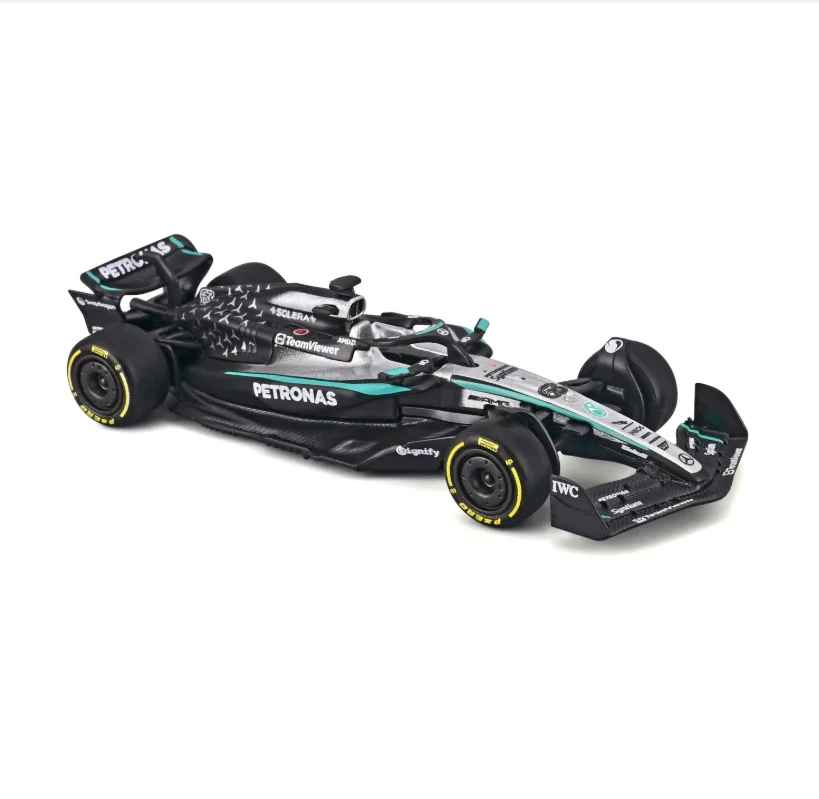 Bburago 1:64 Formula 1 Diecast Model Car - Mercedes W16 & Ferrari SF-25 Collection