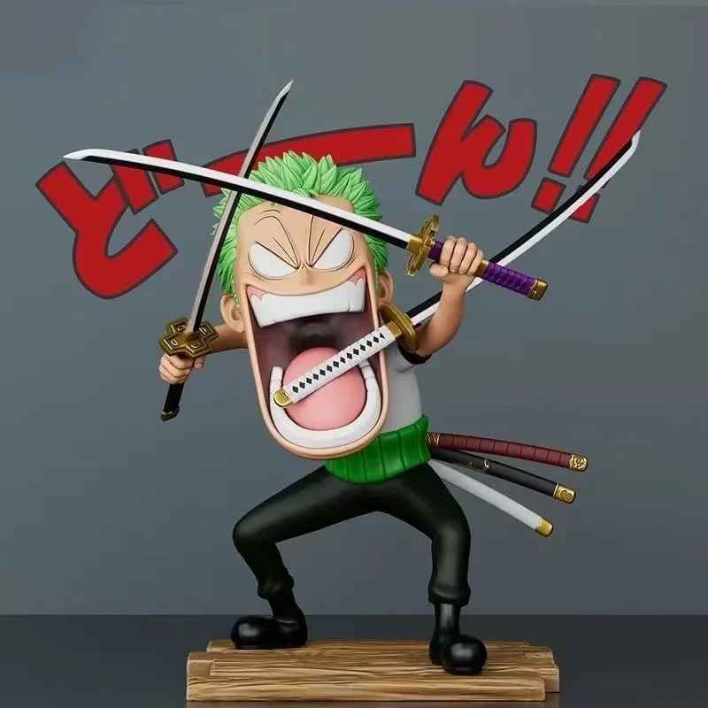One Piece Laughing Figure Set | Luffy, Zoro & Sanji Skypiea Statue | Monster Trio Joy Boy Collectible | Geekzillaa