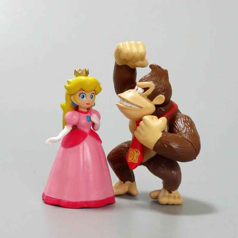 Mario, Luigi, Peach & Yoshi Collectible Toy Set (6 Pcs)