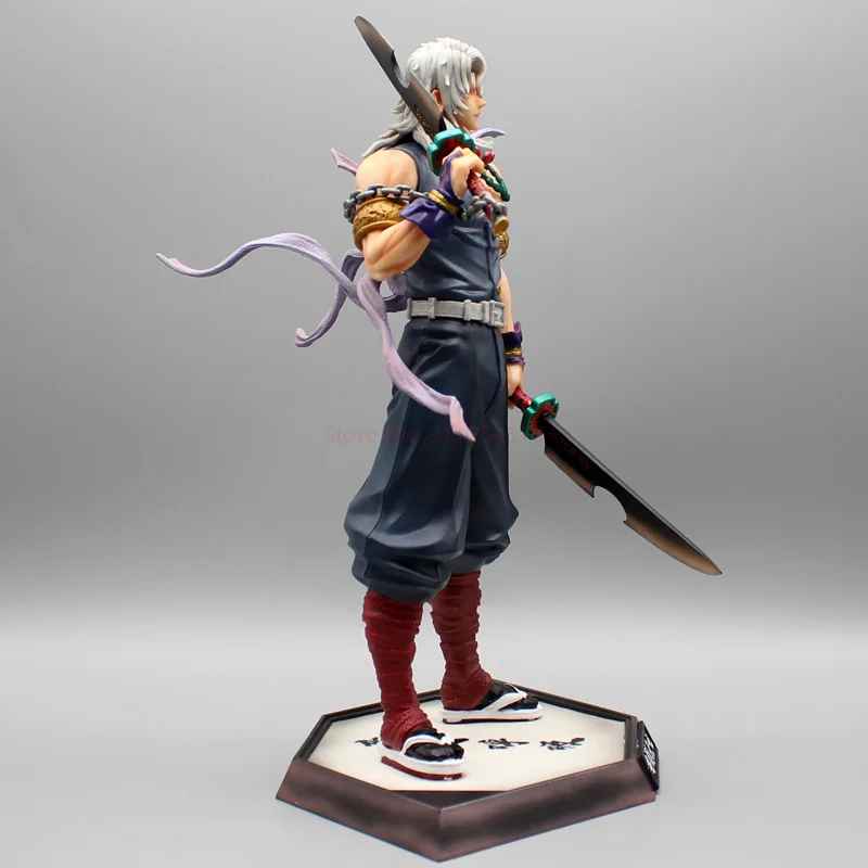 Tengen Uzui Figure - Demon Slayer Entertainment District Arc Statue | Battle-Worn Sound Hashira Collectible | 10" Action Figure