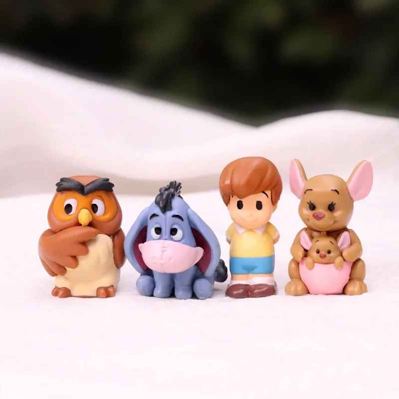 10-Piece Winnie the Pooh & Friends Figure Set | Disney Hundred Acre Wood Collectibles | Pooh, Tigger, Eeyore & Piglet Miniatures