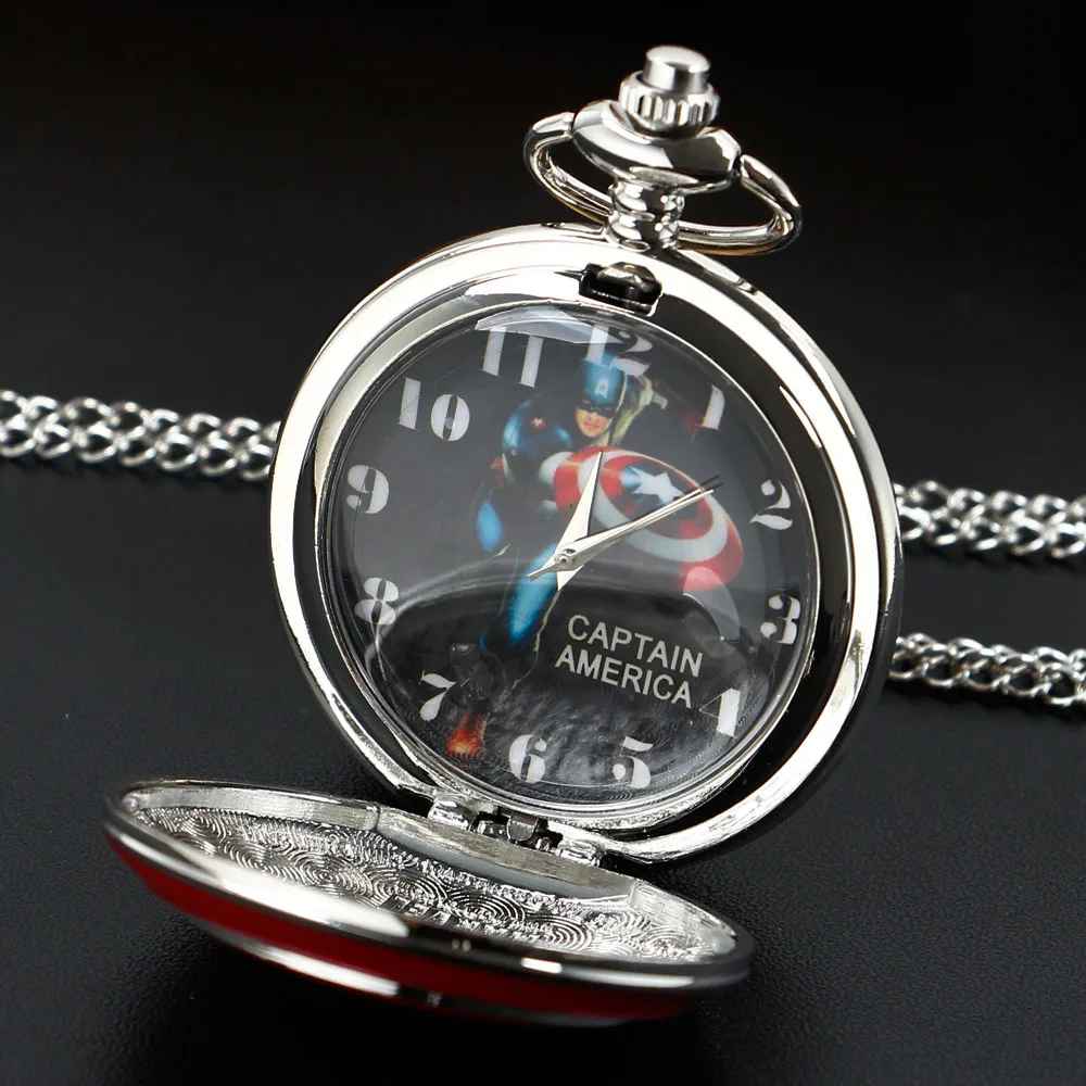 🛡️ Captain America "Sentinel of Liberty" Pocket Watch