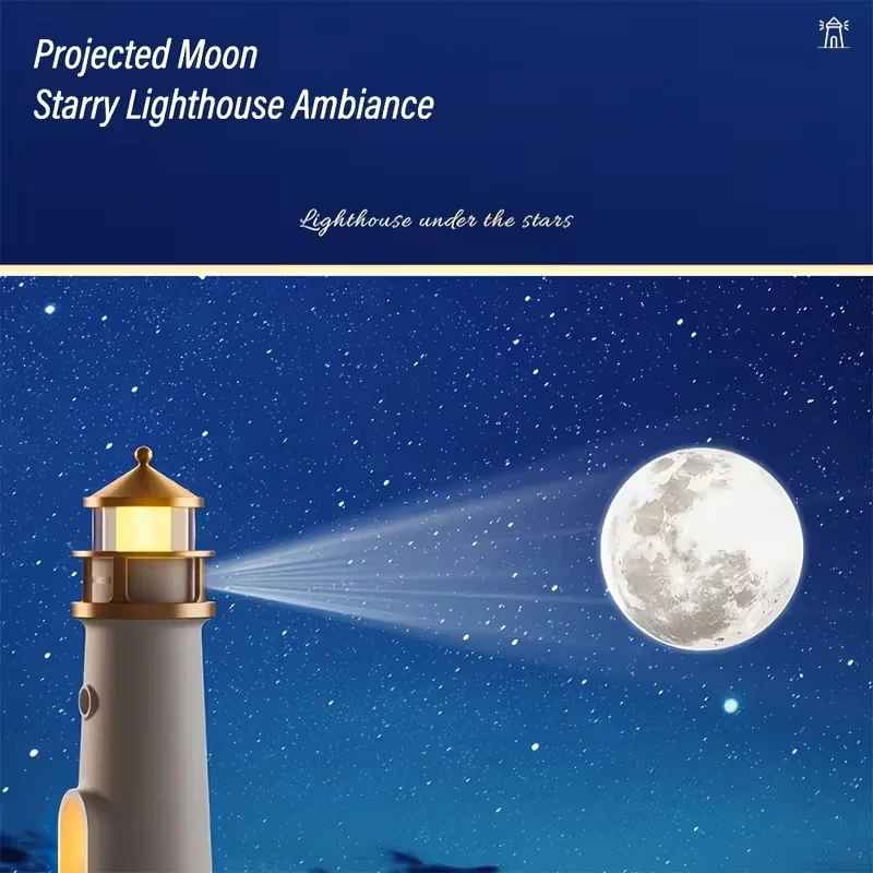 🌙 Moon Projector Lighthouse: Smart Lighting