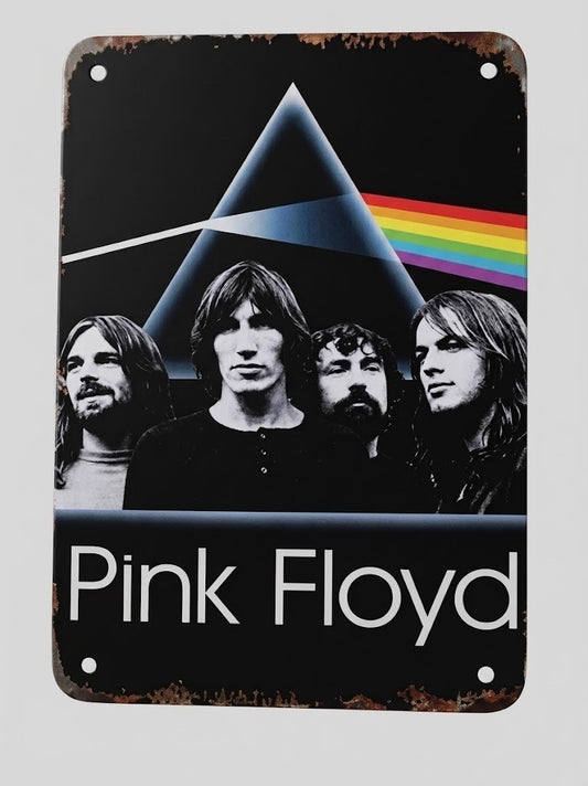 Pink Floyd Metal Poster – Premium Dark Side of the Moon Vintage Tin Sign Wall Art