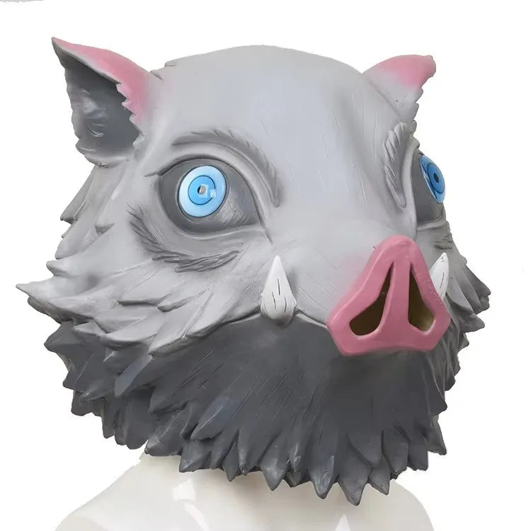 Beast King Boar Mask – Premium Inosuke Tactical Anime Cosplay Armor | Geekzilla