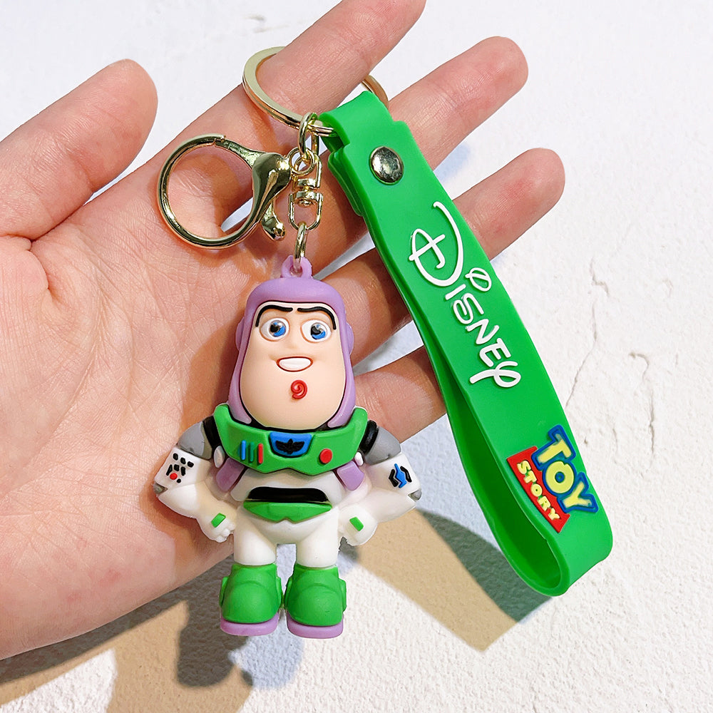 Disney Toy Story 3D Keychain – Premium Chibi Character Keyring with Wrist Strap