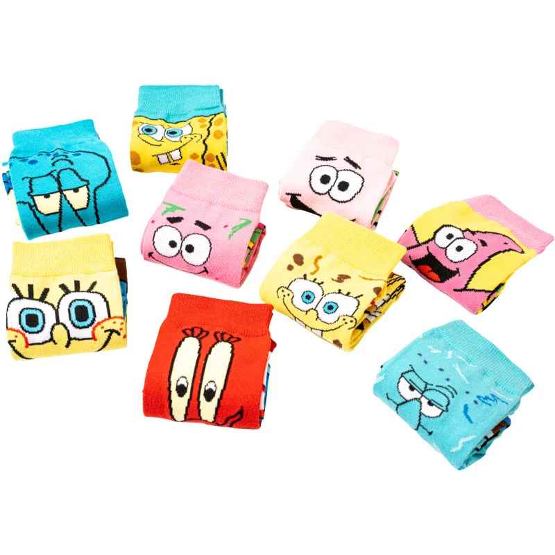 SpongeBob SquarePants Socks | Patrick Star & Squidward Crew Socks Cartoon Merchandise | Geekzillaa