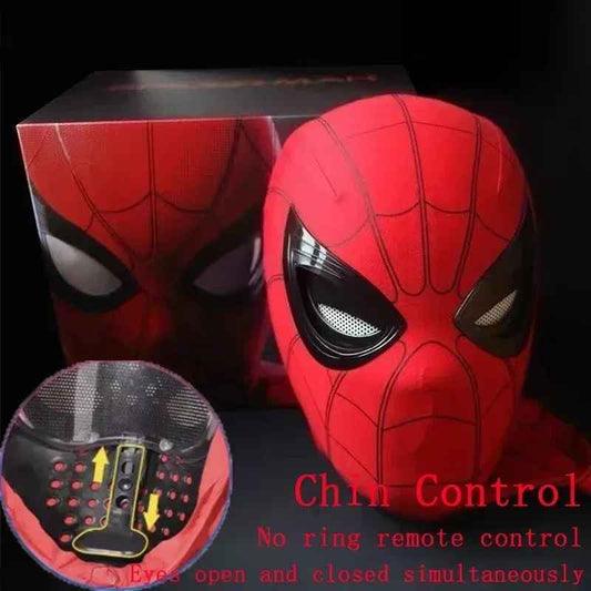 Spider Man Cosplay Head Mask – 1:1 Scale (Life-Size) with Moving Eyes – Electronic & Manual Versions