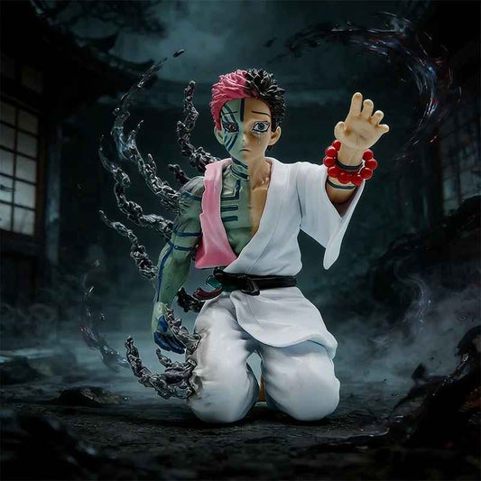 Akaza Demon Slayer Figure - Upper Moon Three "Hakuji" Transition Statue | 18cm Kimetsu no Yaiba Collectible | Emotional Backstory Edition