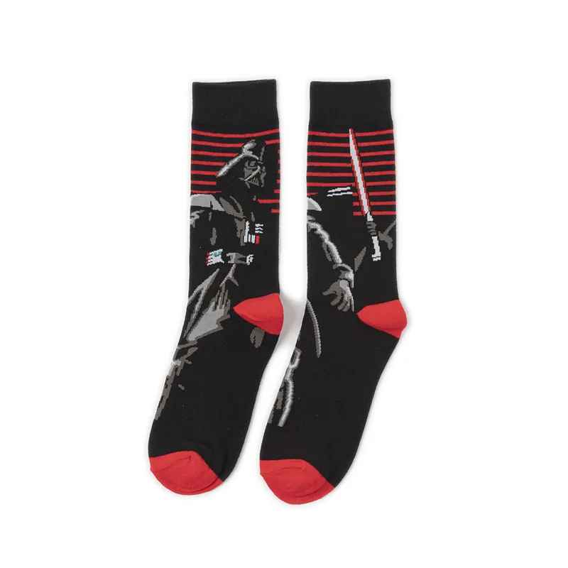 Star Wars Darth Vader  and storm trooper Socks | Lightsaber Black Crew Socks Dark Side Sci-Fi Merch | Geekzillaa